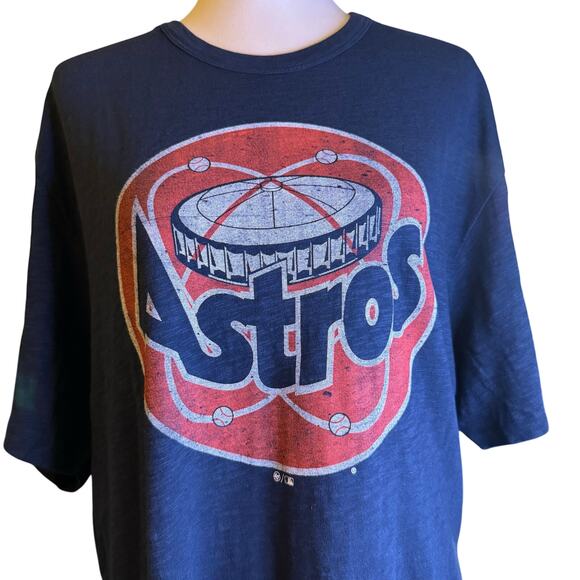 47 Brand Houston Astros Cooperstown Grit Vintage Scrum Tee, Navy, Size 2XL, NWT - Picture 1 of 7